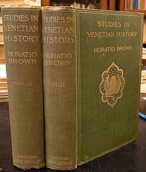 Bild des Verkufers fr STUDIES IN THE HISTORY OF VENICE. zum Verkauf von studio bibliografico pera s.a.s.