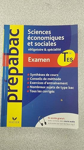 Image du vendeur pour Sciences Economiques et Sociales Tle ES obligatoire et spcialit mis en vente par Dmons et Merveilles