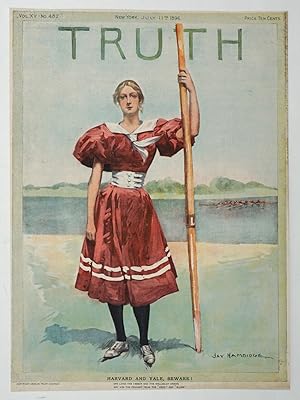 Woman with an Oar, cover art in Truth magazine, Vol. XV, No. 482