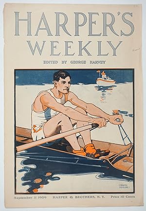 Man Rowing, cover art in Harper's Weekly