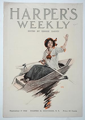 Woman Rower, cover art in Harper's Weekly