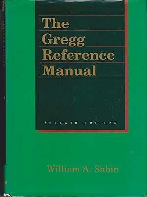 Seller image for The Gregg reference manual 7th edition, for sale by Robinson Street Books, IOBA
