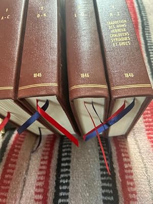 Seller image for Dictionnaire historique, archologique, philologique, chronologique, gographique et littral de la Bible. four volumes, complete for sale by Tiber Books