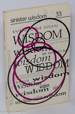 Imagen del vendedor de Sinister Wisdom: A Journal for the Lesbian Imagination in Art and Politics; #33; Fall 1987: Wisdom a la venta por Bolerium Books Inc.