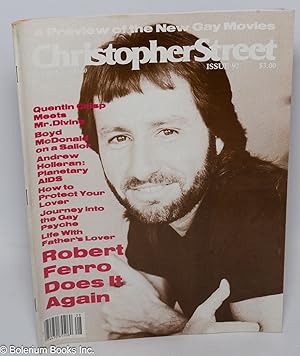 Seller image for Christopher Street: vol. 8, #8, whole issue #92, September 1984; Robert Ferro Does it Again for sale by Bolerium Books Inc.