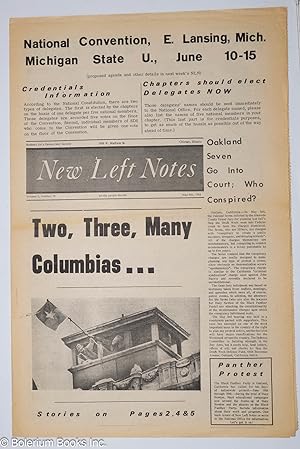 SDS new left notes, vol. 3, no. 16, May 6, 1968