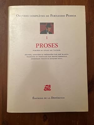 Seller image for Oeuvres compltes de Fernando Pessoa I Proses publies du vivant de l'auteur for sale by Librairie des Possibles