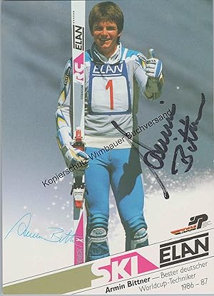 Original Autogramm Armin Bittner Ski /// Autograph signiert signed signee