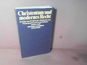 Christentum und modernes Recht. Beiträge zum Problem der Säkularisation. (= suhrkamp taschenbuch ...