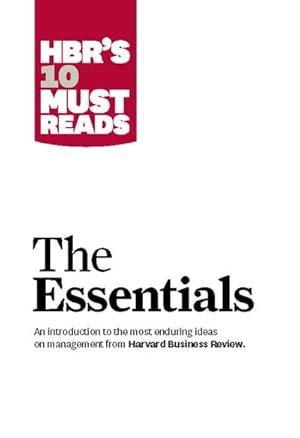 Image du vendeur pour Hbr's 10 Must Reads: The Essentials mis en vente par Wegmann1855