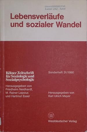 Seller image for Wanderungen im Lebenslauf - in: Lebensverlufe und sozialer Wandel. Klner Zeitschrift fr Soziologie und Sozialpsychologie / Sonderhefte ; 31. for sale by books4less (Versandantiquariat Petra Gros GmbH & Co. KG)