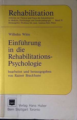 Bild des Verkufers fr Einfhrung in die Rehabilitations-Psychologie. Arbeiten zur Theorie und Praxis der Rehabilitation in Medizin, Psychologie und Sonderpdagogik ; Bd. 31 zum Verkauf von books4less (Versandantiquariat Petra Gros GmbH & Co. KG)