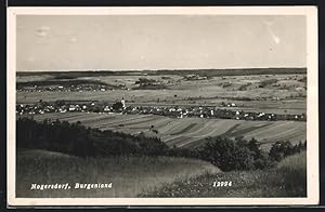 Ansichtskarte Mogersdorf, Ortsansicht bei Sonnenlicht