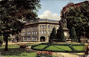Künstler Ansichtskarte / Postkarte Gera in Thüringen, Tonhalle, Inh. Alex Braune, Konzertgarten, ...
