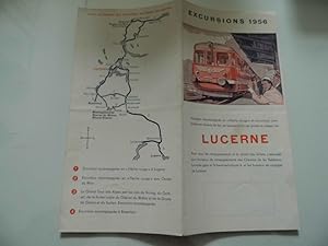 Imagen del vendedor de LUCERNE EXCURSION 1956 FLECHE ROUGE FERROVIE SVIZZERE a la venta por Historia, Regnum et Nobilia