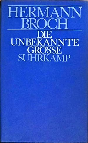 Bild des Verkufers fr Kommentierte Werkausgabe / Die unbekannte Grsse Roman zum Verkauf von Berliner Bchertisch eG