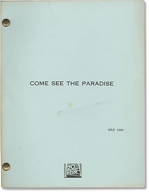 Bild des Verkufers fr Come See the Paradise (Original screenplay for the 1990 film) zum Verkauf von Royal Books, Inc., ABAA