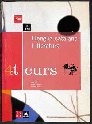Imagen del vendedor de Llengua catalana i literatura 4t curs ESO a la venta por Els llibres de la Vallrovira