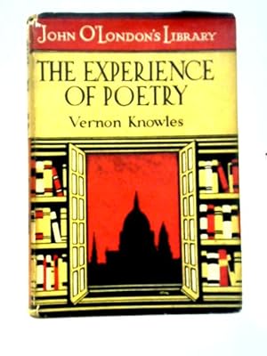 Seller image for The Experience Of Poetry for sale by World of Rare Books