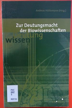 Imagen del vendedor de Zur Deutungsmacht der Biowissenschaften a la venta por biblion2