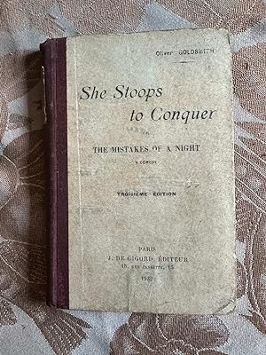 Seller image for She stoops to conquer or the mistakes of a night a comedy for sale by Dmons et Merveilles