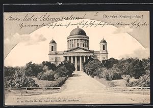 Seller image for Ansichtskarte Esztergom, Kiadja Kardos Dezs koronabazra Eszergom for sale by Bartko-Reher