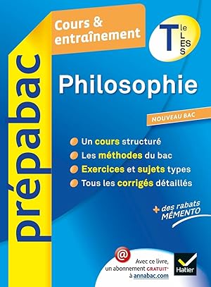 Prepabac Cours ET Entrainement: Philosophie Terminale L Es S