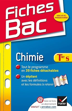 Fiches Bac: Chimie Terminale S
