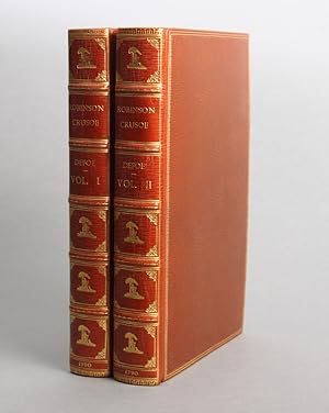 Seller image for Robinson Crusoe. 2 volumes. I. The Life and Strange Surprizing Adventures of Robinson Crusoe, of York, Mariner.II. The Farther Adventures of Robonson Crusoe; being The Second and Last Part. for sale by Ruuds Antikvariat