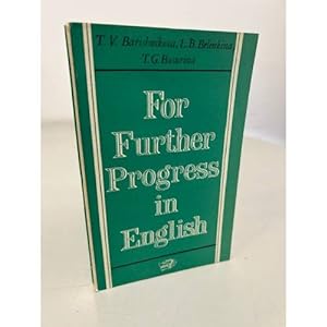 Seller image for For Further Progress in English. Anglijskij yazyk. Vtoroj etap obucheniya for sale by ISIA Media Verlag UG | Bukinist