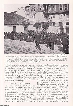 The Hoary Monasteries of Mount Athos, by H.G. Dwight. An original article from the National Geogr...
