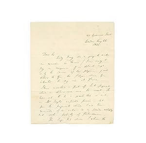 Bild des Verkufers fr Autograph letter, signed, to Charles Stuart, 1st Baron Stuart de Rothesay, discussing the unrolling of papyri from Herculaneum. zum Verkauf von Bernard Quaritch Ltd ABA ILAB