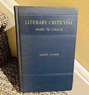 Seller image for Literary Criticism : Pope to Croce. for sale by Henry E. Lehrich