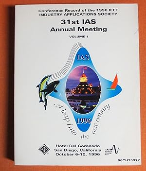 Imagen del vendedor de 1996 IEEE Industry Applications Society Annual Meeting (Ieee Industry Applications Society//Conference Record, Industry Applications Society, Ieee- I a S Annual Meeting) Volume 1 a la venta por GuthrieBooks