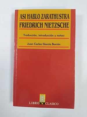 Imagen del vendedor de As habl Zarathustra. a la venta por TraperaDeKlaus