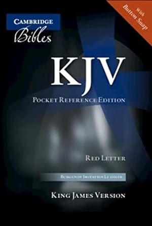 Bild des Verkufers fr KJV Pocket Reference Burgundy Imitation with flap KJ242:XRF zum Verkauf von ZBK Books