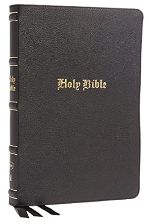 Image du vendeur pour KJV, Thinline Bible, Large Print, Genuine Leather, Black, Red Letter, Comfort Print: Holy Bible, King James Version mis en vente par ZBK Books