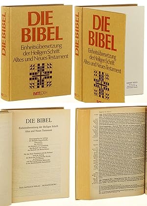 Imagen del vendedor de Die Bibel. Einheitsbersetzung der Heiligen Schrift Altes und Neues Testament. 1. Auflage der Endfassung. a la venta por Antiquariat Lehmann-Dronke