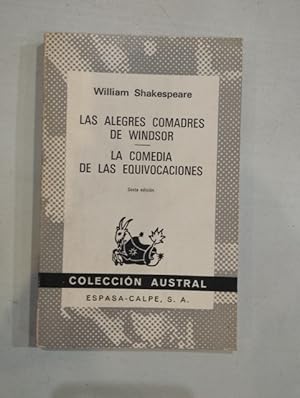 Imagen del vendedor de Las alegres comadres de windsor / La comedia de las equivocaciones a la venta por Saturnlia Llibreria