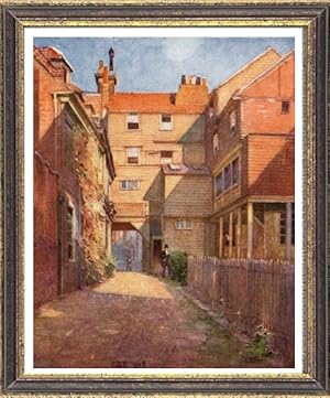 THE OLD CHRISTOPHER YARD in Eton,Vintage Watercolor Print