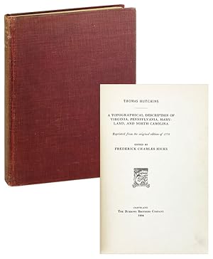 A Topographical Description of Virginia, Pennsylvania, Maryland, and North Carolina: Reprinted fr...