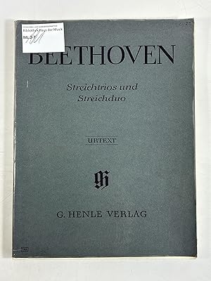 Bild des Verkufers fr Beethoven : Streichtrios und Streichduo. Urtext. zum Verkauf von Antiquariat Bookfarm