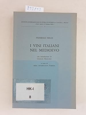 Immagine del venditore per I vini italiani nel Medioevo. (=Ist.internazionale di storia economica; 7) : venduto da Versand-Antiquariat Konrad von Agris e.K.