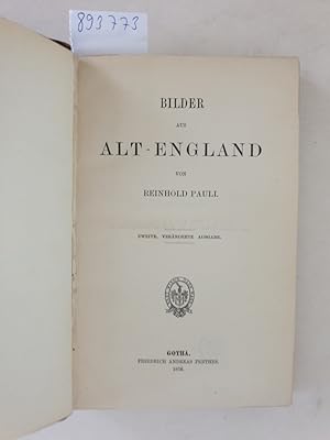 Bild des Verkufers fr Bilder aus Alt-England : zum Verkauf von Versand-Antiquariat Konrad von Agris e.K.
