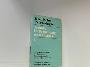 Image du vendeur pour Klinische Psychologie: Trends in Forschung und Praxis:1 1. mis en vente par Book Broker
