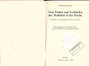 Seller image for Vom Finden und Verknden der Wahrheit in der Kirche for sale by avelibro OHG