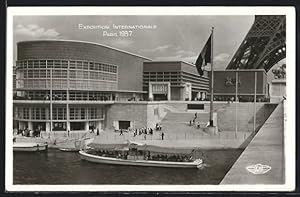 Ansichtskarte Paris, Exposition internationale 1937, Pavillon de la Belgique, Bauhaus