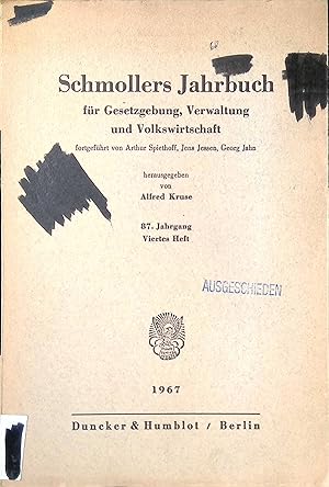 Bild des Verkufers fr Die weie Automation. Die Zukunft der Angestelltenschaft -in : Schmollers Jahrbuch fr Gesetzgebung, Verwaltung und Volkswirtschaft; 87. Jahrgang; H. 4. zum Verkauf von books4less (Versandantiquariat Petra Gros GmbH & Co. KG)