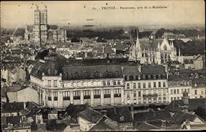 Ansichtskarte / Postkarte Troyes-Aube, Panorama, aufgenommen von der Madeleine