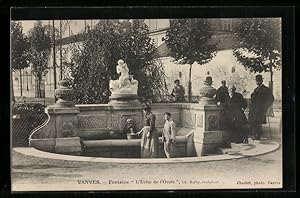 Bild des Verkufers fr Carte postale Vanves, Fontaine L`Echo de l`Onde zum Verkauf von Bartko-Reher